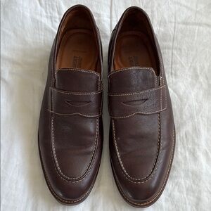 Johnston & Murphy Brown Leather Penny Loafers